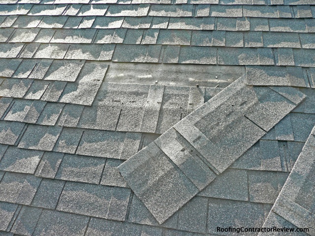 Shingles sliding and blowing off roof